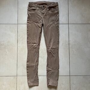 Helmut Lang Tan Light Brown Skinny Jeans USA Made Size 28
